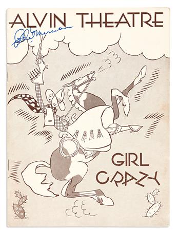 MERMAN, ETHEL. Group of 4 programs Signed: Girl Crazy * Call Me Madam * Happy Hunting * Hello Dolly!